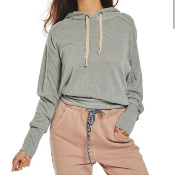Free People FP Movement Ready Go Hoodie Gray Size XSmall - Picture 5 of 5